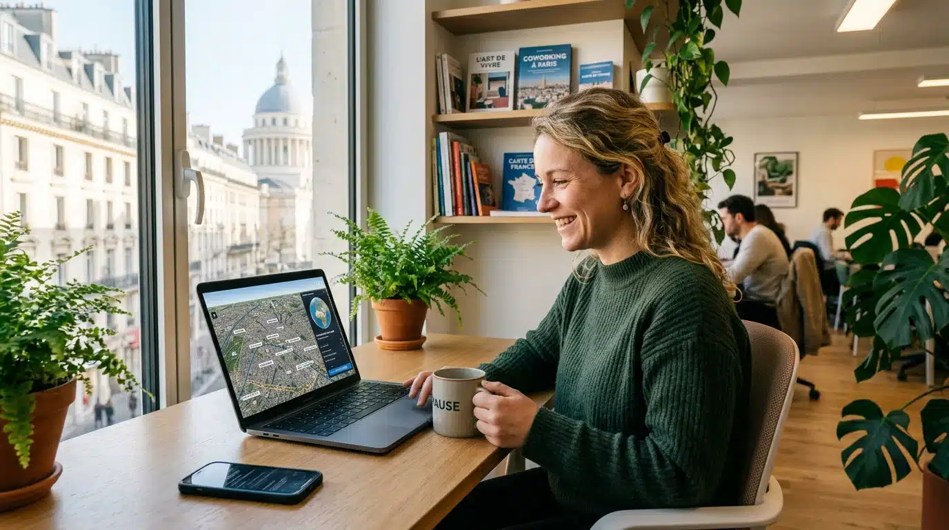 Personne lançant le simulateur de vol Google Earth sur un ordinateur portable