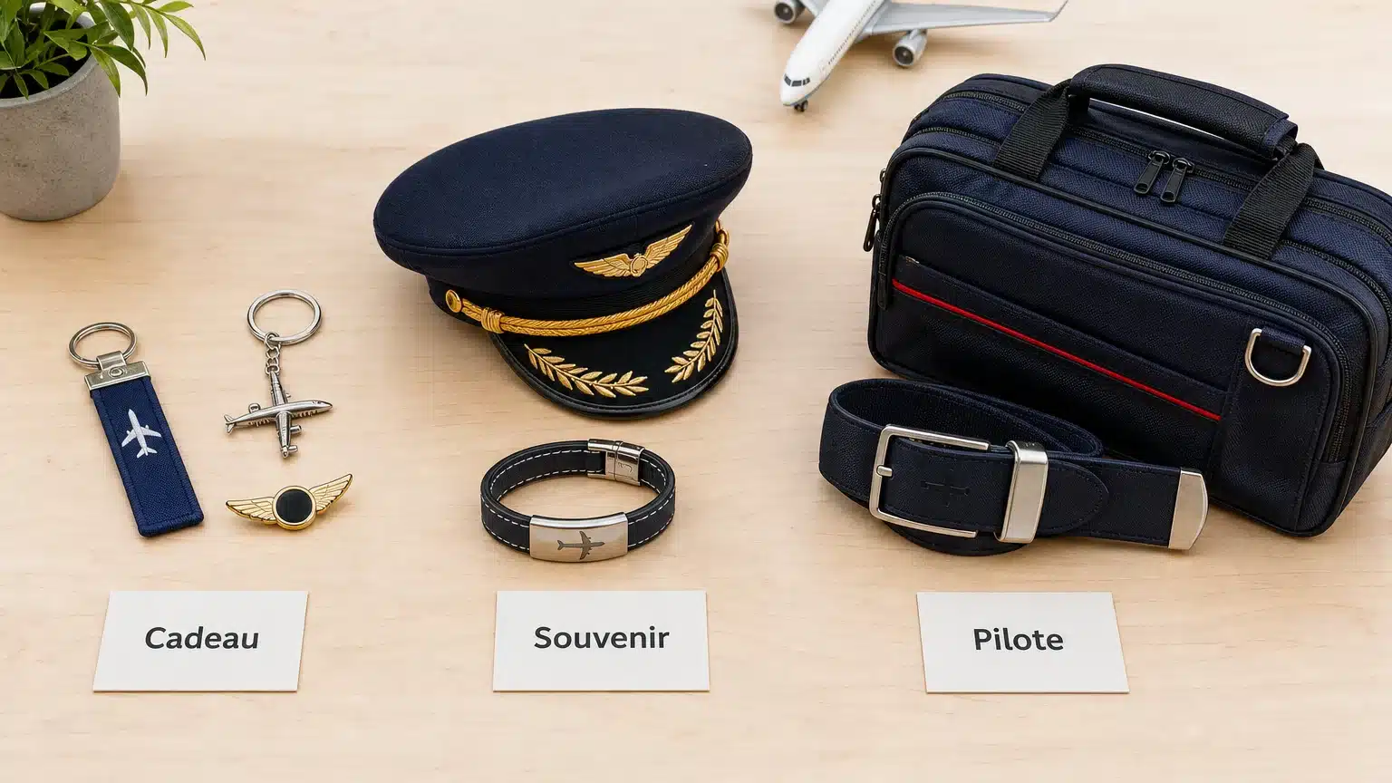 Sélection d’accessoires aviation pour un cadeau, un souvenir ou un pilote
