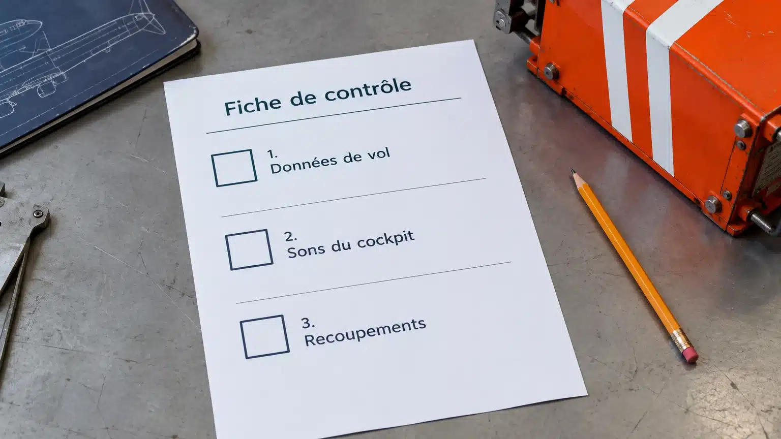 Checklist de laboratoire pour analyser les données, les sons et les recoupements